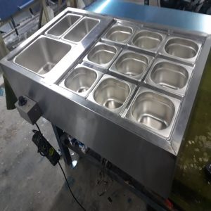 Fabrica de Bancada para cachorro quente em aço inox com cubas