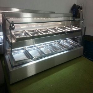 Fabrica de Vitrine Vidro Reto Parafusado Triplo para rotisseria